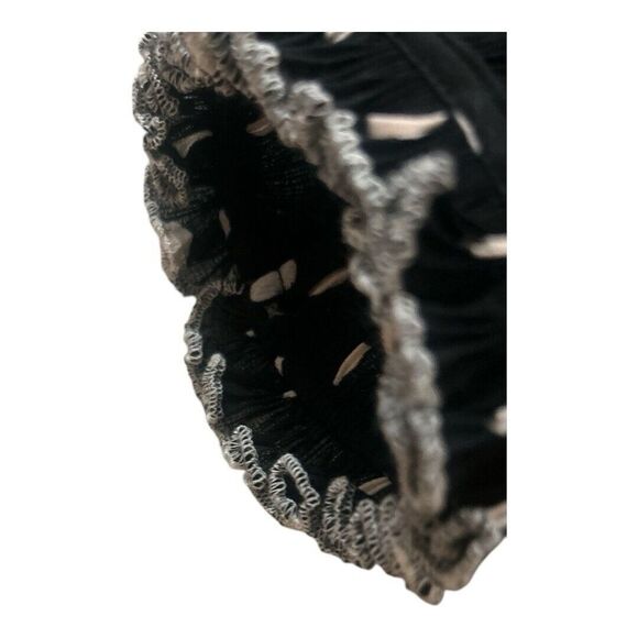 J Crew Ruffled Pleated Polka Dot Dress 10 Oversized Midi Retro Holiday Party Mod - Picture 6 of 9